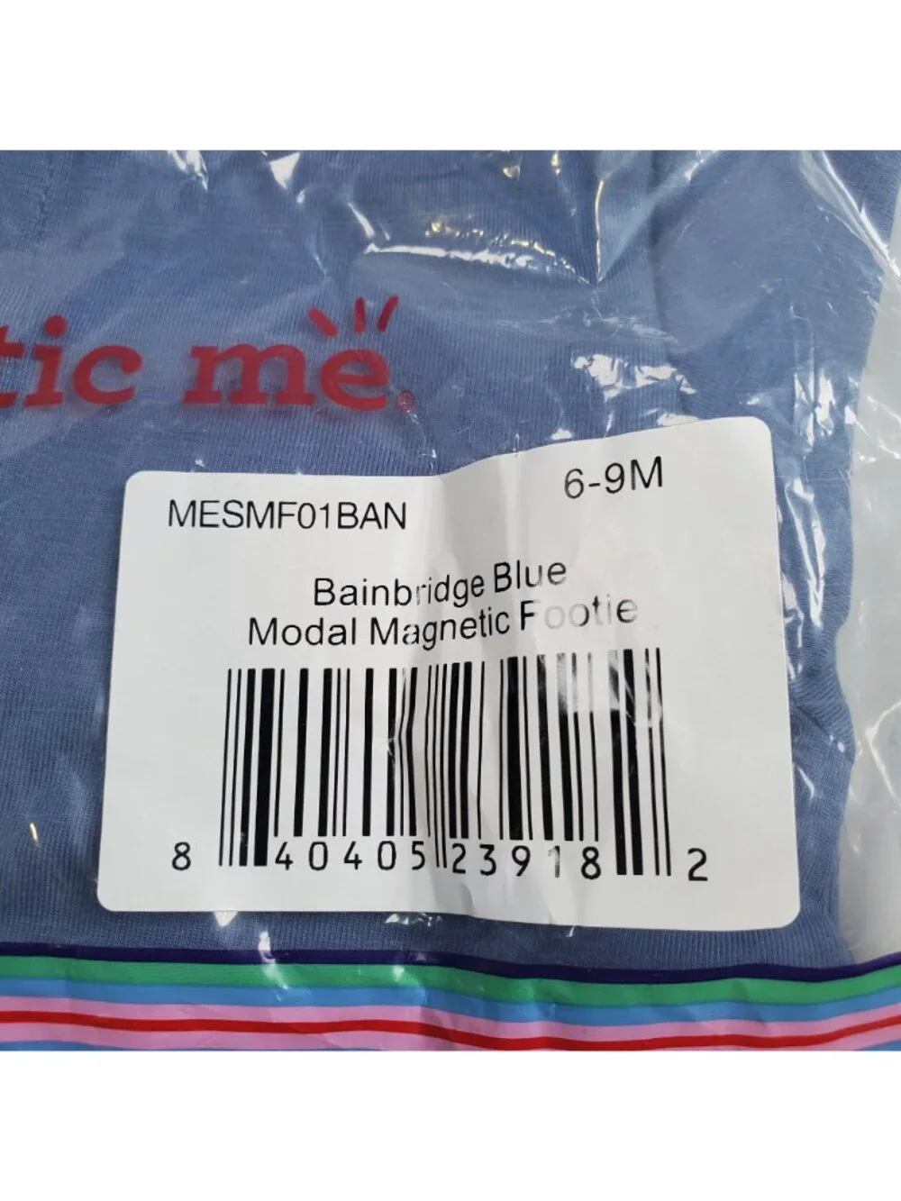 Magnetic Me Modal Magnetic Footie Toddler Size 6 - 9 M NWT Bainbridge Blue